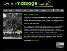 Tablet Screenshot of cyclistsmassage.com